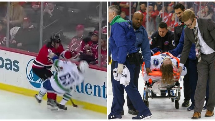 Mrazivé záběry z NHL! Po tvrdém zákroku skončil hráč v bezvědomí