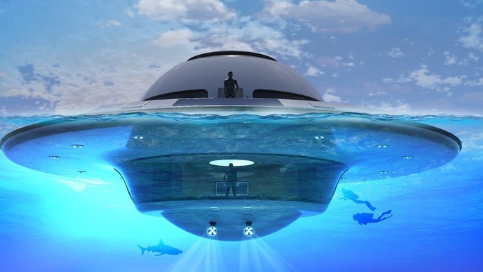 Bydlení jako ze sci-fi filmu: Luxusní UFO loď má i zahradu