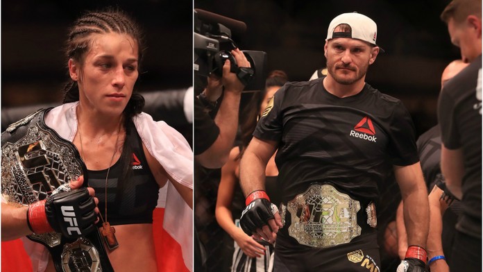 Tituly své majitele dnes nezměnily. Dominance Joanny, Miocic dal KO!