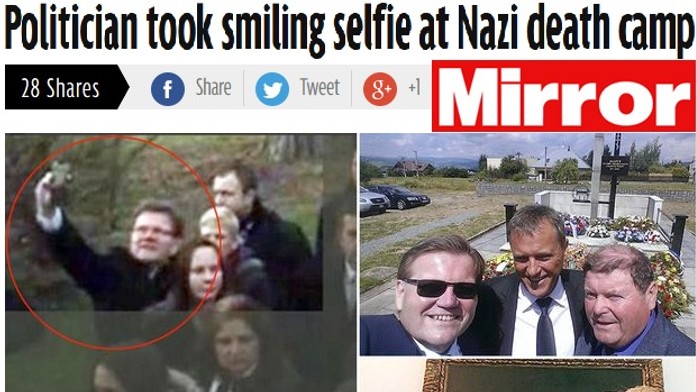 To je ostuda! Škromachovo selfie z Terezína pohoršilo celý svět 
