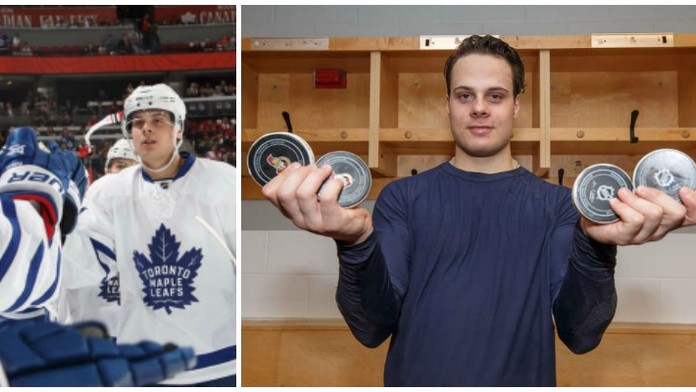 Premiéra snů! Matthews dal při debutu v NHL 4 góly! VIDEO