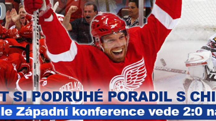 Detroit v prodloužení udolal Chicago a vede 2:0 na zápasy. VIDEO