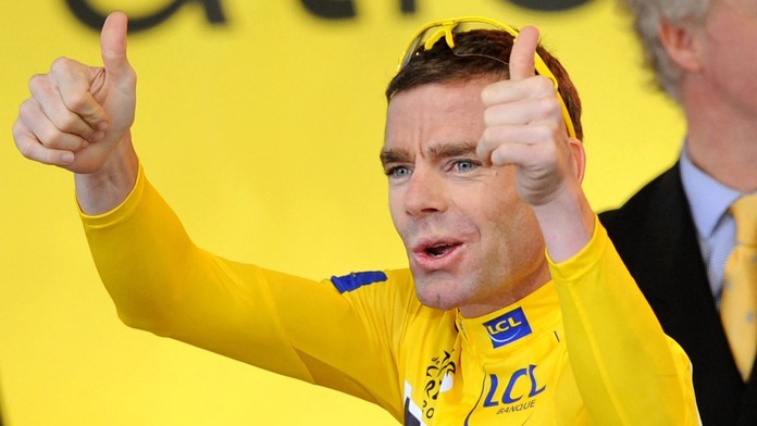 Cadel Evans při Tour de France 2011