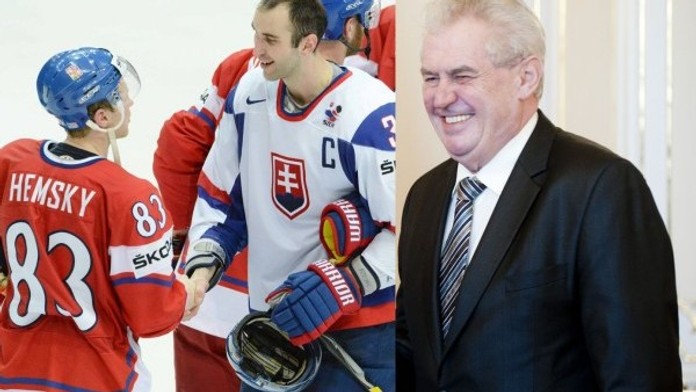 Prezident Zeman: Už šest let toužím po česko-slovenské hokejové lize