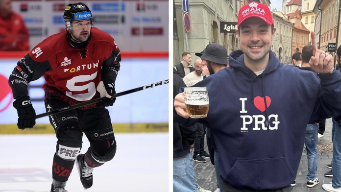 Hvězda z NHL si zamilovala Prahu i Spartu: Netušil jsem, jak velké mám štěstí