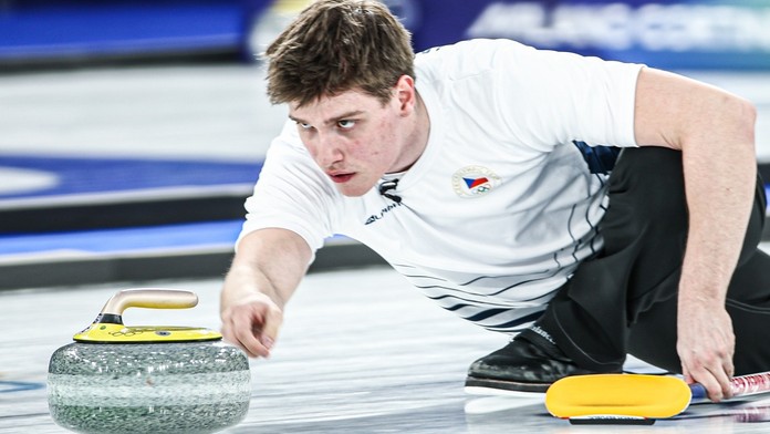 Curler Vít Chabičovský na olympiádě v Itálii
