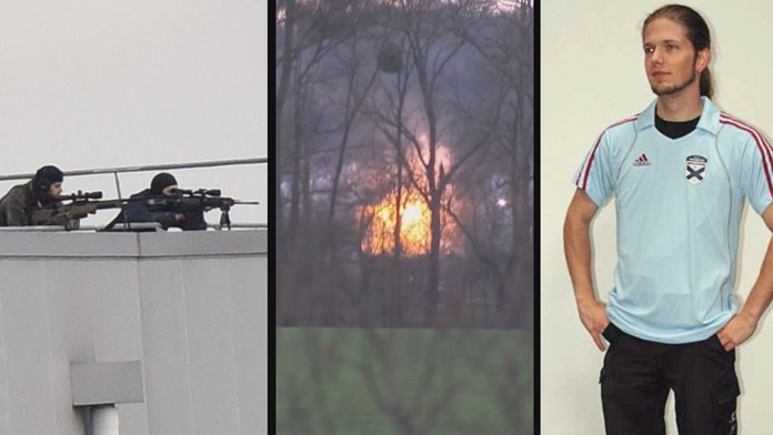 Muž se ukryl v krabici a mluvil s policií! Teroristé o něm nevěděli