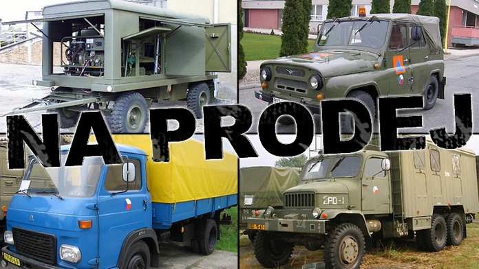 Armáda prodává AUTA a TECHNIKU! MÁTE ZÁJEM?