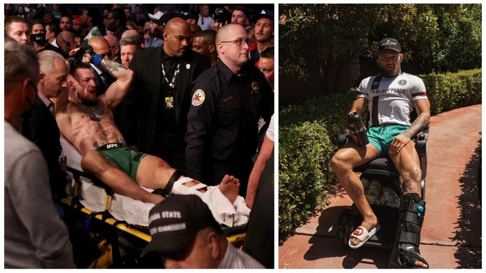 Zraněný Conor McGregor