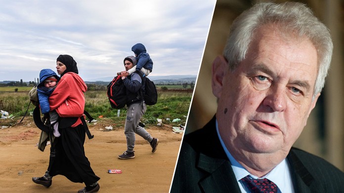 Raději bez evropských dotací než přijímat imigranty, hřímá prezident