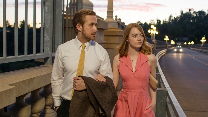 Ryan Gosling a Emma Stone ve filmu La La Land