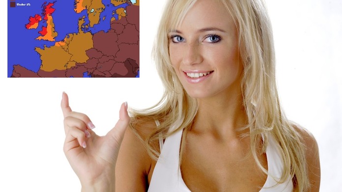 Unikátní mapy světa: Kde jsou největší penisy? Kde žijí rusovlásky?