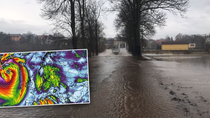 Obří cyklóna dorazila k Evropě! Hrozí záplavy, vítr dosáhne síly vichřice