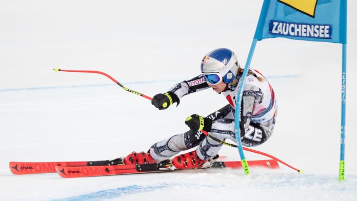 Ledecká v kombinaci skončila šestá. Shiffrinová i další favoritky nedojely