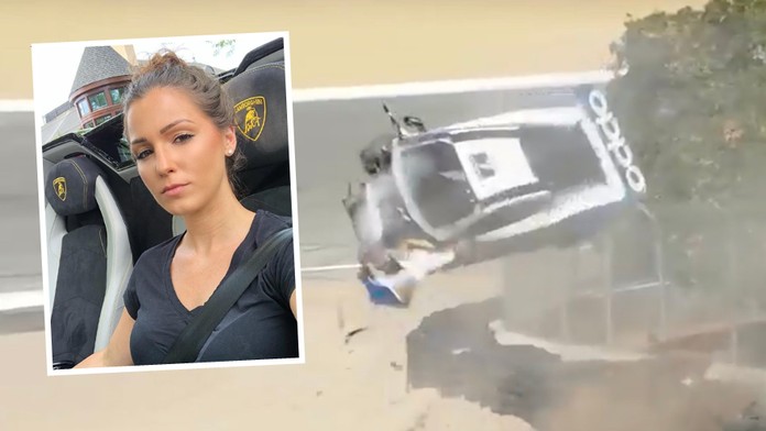Brutální nehoda: Sexy závodnice je ráda, že ještě žije! VIDEO