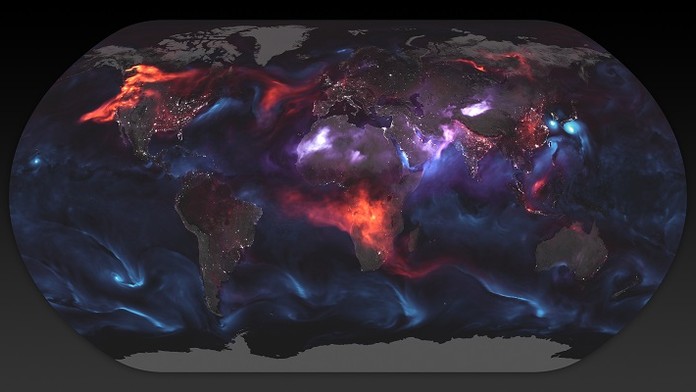 Unikátní snímek! NASA ukázala mapu toho, co dýcháme