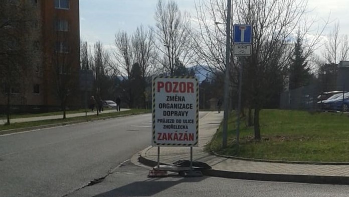 Jednosměrka Sluneční ulice