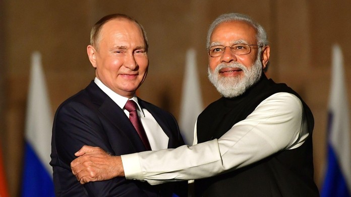 Vladimir Putin a Naréndra Módí