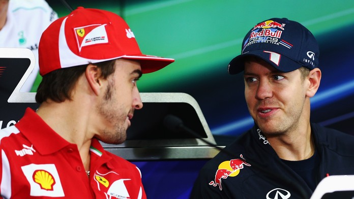 Vettel může už o víkendu slavit, Alonso mu to chce překazit