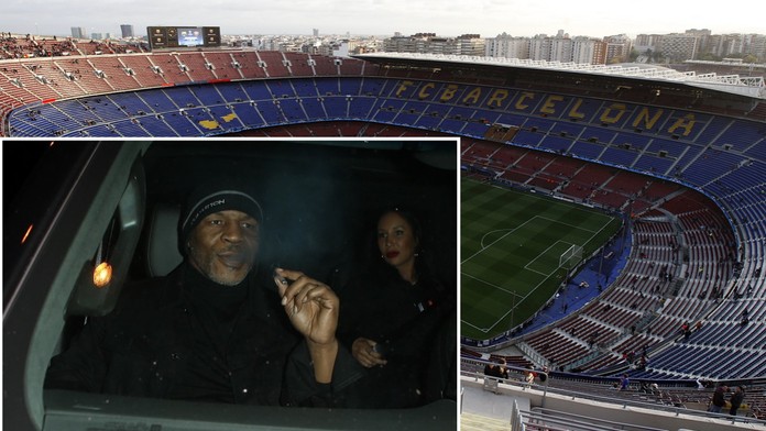 Na Nou Camp si brousí zuby slavný boxer! Jeho firma dělá s marihuanou