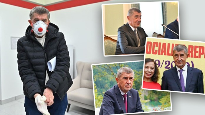 Téměř vždy mám respirátor, řekl Babiš. Ukazuje se ale často bez něj