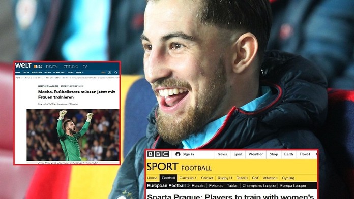 Kluci, "díky"! Sporákovou kauzu sparťanů řeší světová média