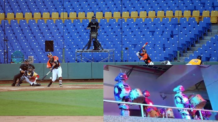 Rarita v prázdné aréně! Baseballistům na Tchaj-wanu fandí místo lidí roboti