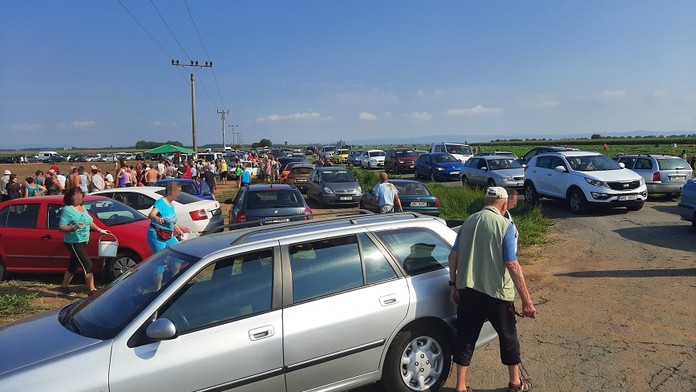 Komplikovaná dopravní situace u obce Těšetice