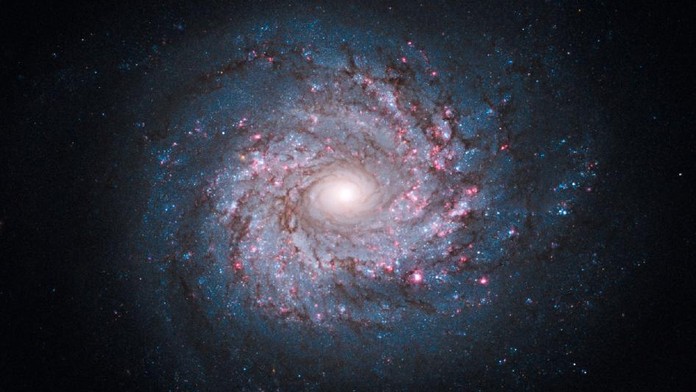FOTO: unikátní galaxie se zbarvila do růžova
