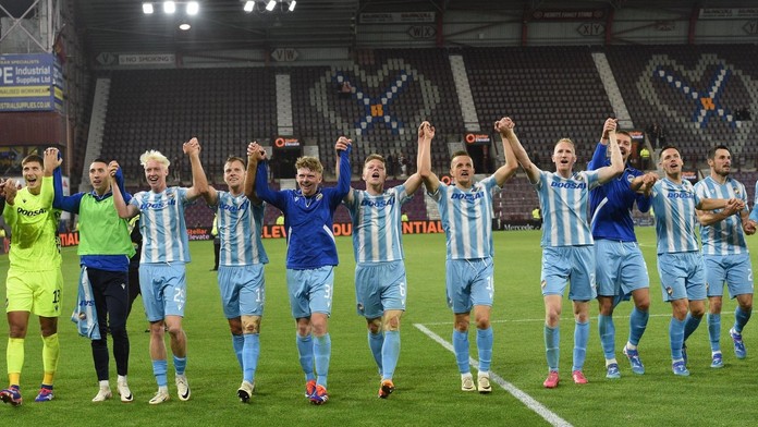 Fotbalisté Plzně slavili v Edinburghu postup do Evropské ligy