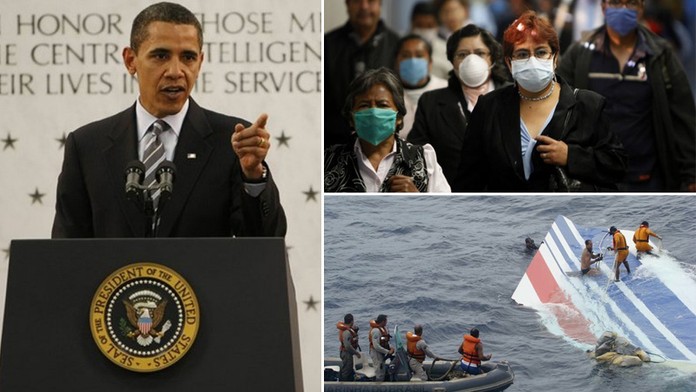NEJ 09: Obama, smrtící chřipka a pád airbusu. HLASUJTE