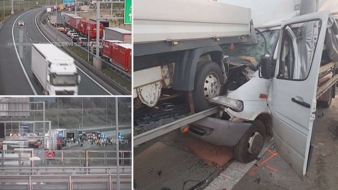 Vážná nehoda na Pražském okruhu, doprava zkolabovala