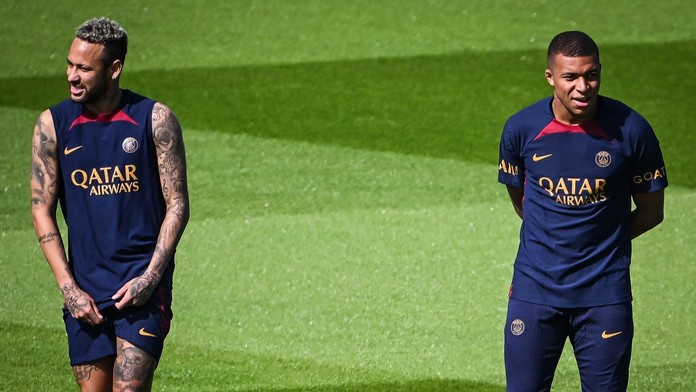 Neymar Mbappé PSG fotbal