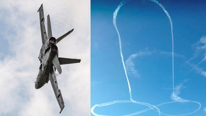 Na obloze se objevil obří penis. Piloti nás uráží, rozčilují se místní