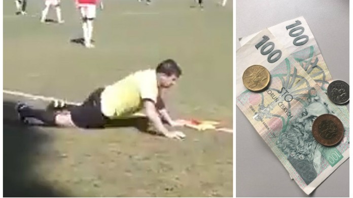 Opilý mával za 275 korun. Kolik se vlastně platí fotbalovým rozhodčím?