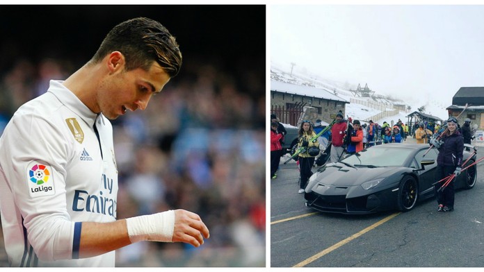 Strach o Ronalda! Vzal přítelkyni na lyže, domů je ale vezla sanitka!