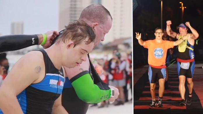 Pravý ironman! Nikic jako první muž s Downovým syndromem zvládl triatlon 
