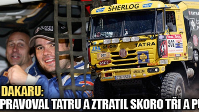DAKAR: Loprais opravoval tatru a ztratil skoro tři a půl hodiny