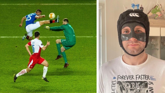 To je bojovník! Gólman Kolář vyráží do akce proti Arsenalu