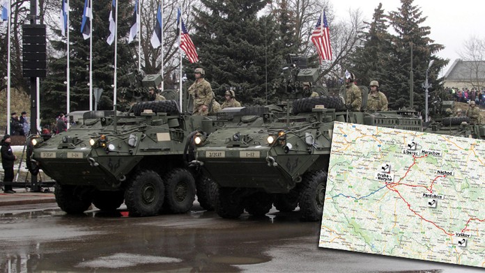 Americká armáda v Česku! Tudy pojede vojenská kolona. MAPA