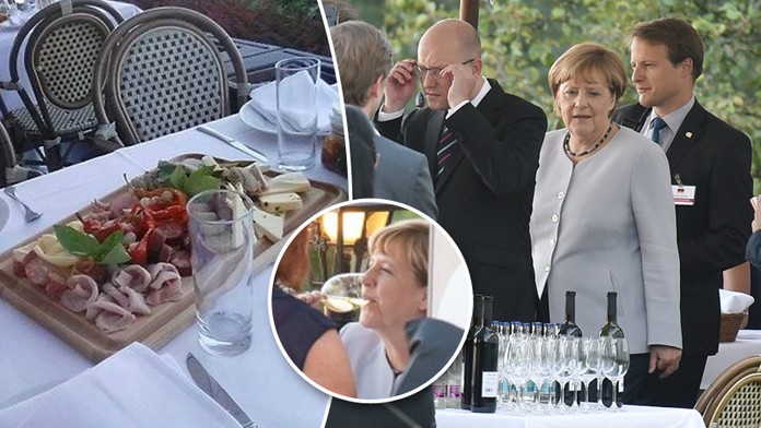 Exkluzivně: Takhle vznikaly fotky z restaurace, kde hostili Merkelovou!