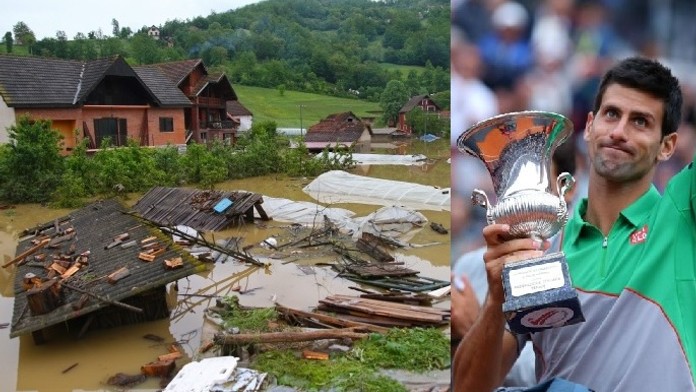 Djokovič je charakter! Ty peníze jsou pro vás, vzkázal zaplavenému Srbsku