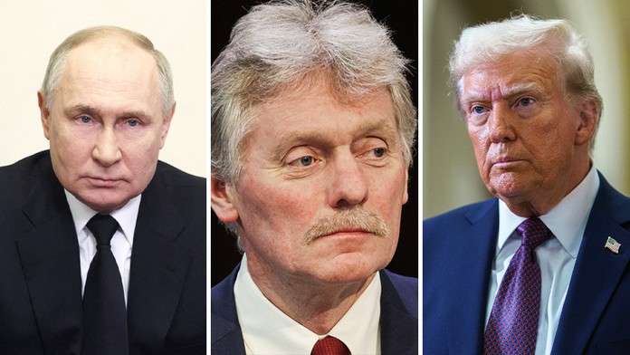 Vladimir Putin, Dmitrij Peskov a Donald Trump