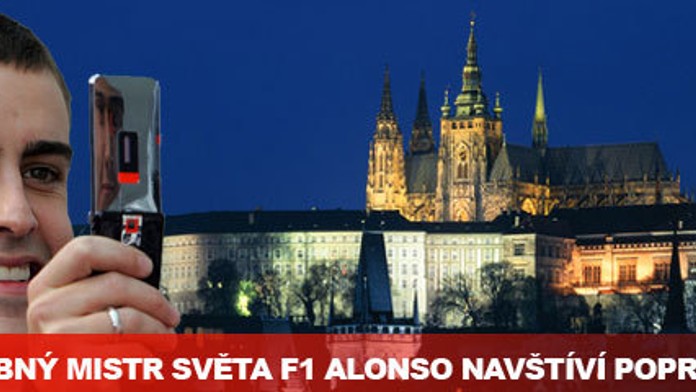 Dvojnásobný mistr světa F1 Alonso poprvé navštíví Prahu