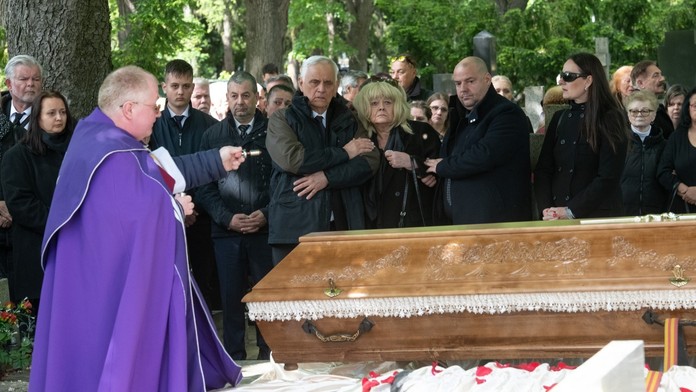 Pohřeb Dušana Grúňa