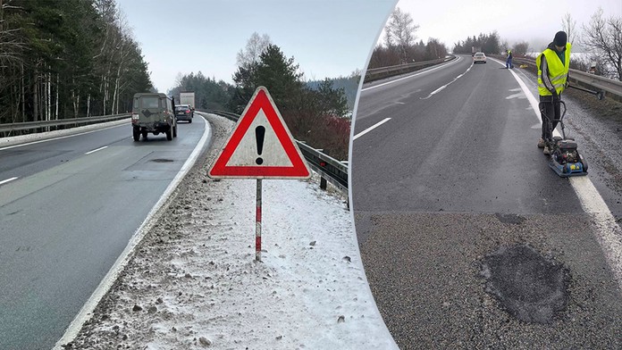 Stav silnic je po zimě kritický! Kvůli dírám policisté evidují řadu nehod