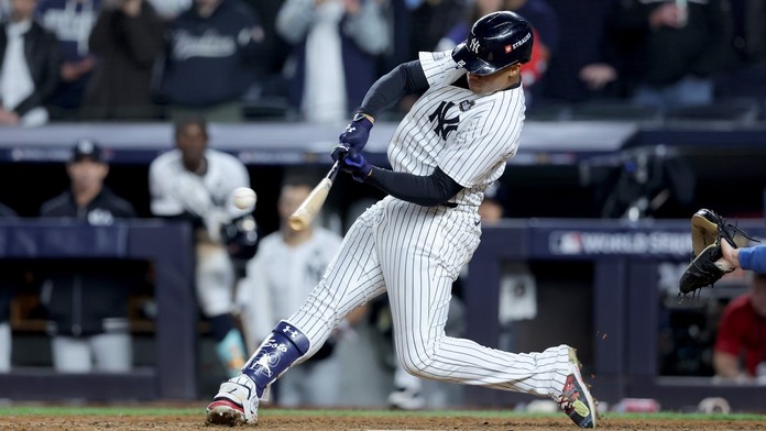 Juan Soto v dresu New Yorku Yankees
