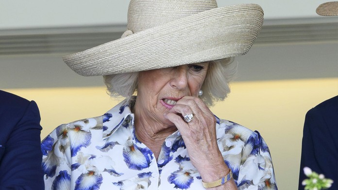 Královna Camilla na dostihových závodech