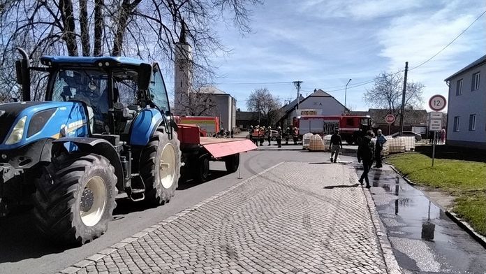 Nehoda traktoru na Přerovsku