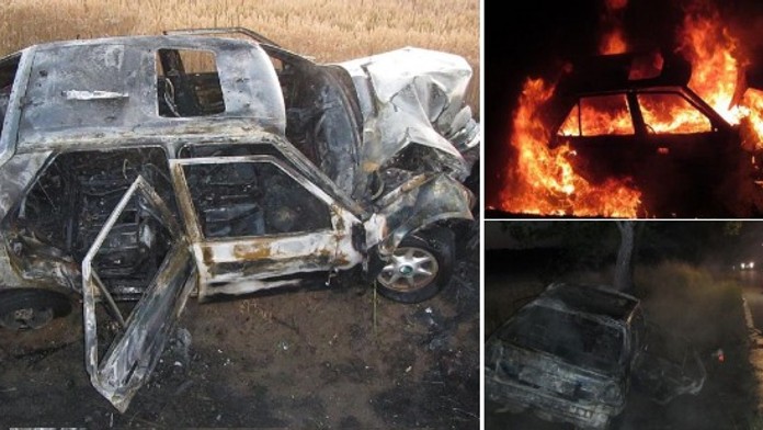 Hrdinové! Taxikář se zákazníkem zachránili život řidiči v plamenech